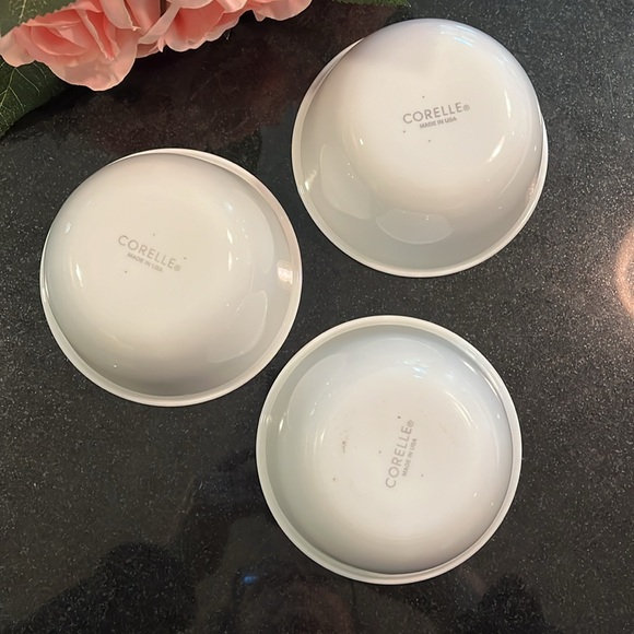 Dessert Bowl "Winter Frost" White (Corelle) by Corning - (Set of 3) - Picture 4 of 5